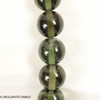MOLDAVITE ROUND BEAD BRACELET - 8.5 mm (MBED027)