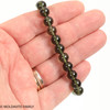 MOLDAVITE ROUND BEAD BRACELET - 8.5 mm (MBED027)