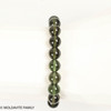 MOLDAVITE ROUND BEAD BRACELET - 9 mm (MBED028)