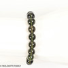 MOLDAVITE ROUND BEAD BRACELET - 10 mm (MBED029)