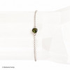 Sterling Silver Bracelet with Round Moldavite (MSB037)