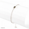 Sterling Silver Bracelet with Oval Moldavite (MSB038)