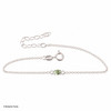 Sterling Silver Bracelet with Oval Moldavite (MSB039)