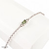 Sterling Silver Bracelet with Oval Moldavite (MSB039)