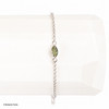 Sterling Silver Bracelet with Marquise Moldavite (MSB040)