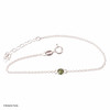 Sterling Silver Bracelet with Round Moldavite (MSB041)