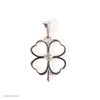 4 LEAF CLOVER PENDANT WITH MOLDAVITE (MSP0271)