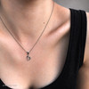 HEART PENDANT WITH MOLDAVITE (MSP0280)