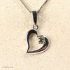 HEART PENDANT WITH MOLDAVITE (MSP0280)