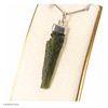 RAW MOLDAVITE PENDANT - STERLING SILVER - 5.01g (MSP0235I036)