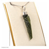 RAW MOLDAVITE PENDANT - STERLING SILVER - 5.01g (MSP0235I036)