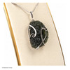 MOLDAVITE PENDANT - STERLING SILVER - 8.24g (MSP0201I055)
