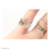 RING - RAW MOLDAVITE & HERKIMER DIAMOND - SIZE 7 (MSR169I075)