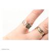 RING - RAW MOLDAVITE & HERKIMER DIAMOND - SIZE 7 (MSR169I076)