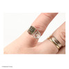 RING - RAW MOLDAVITE & HERKIMER DIAMOND - SIZE 7 (MSR169I078)
