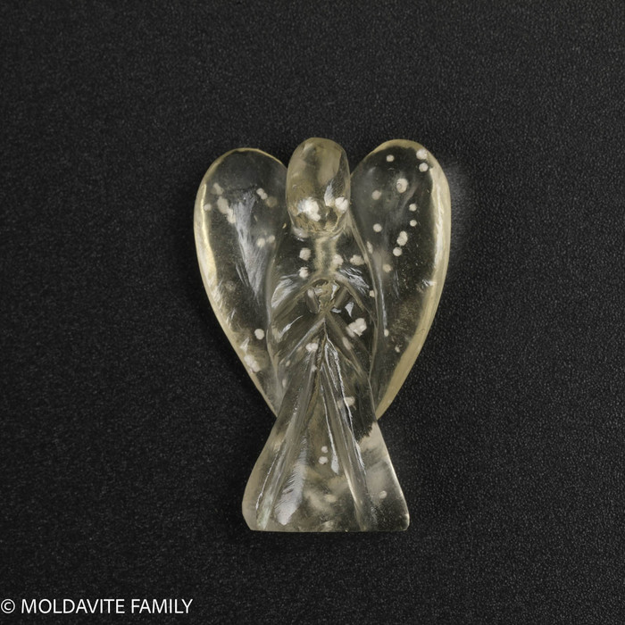 LIBYAN DESERT GLASS CARVING - angel 4.2G ( LDGCAR22004 )