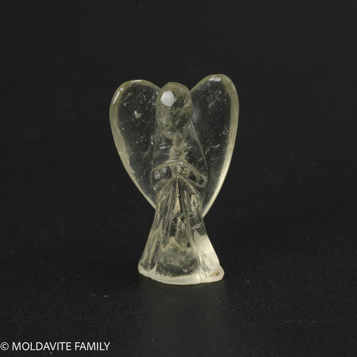 LIBYAN DESERT GLASS CARVING - angel 2.6G ( LDGCAR22009 )