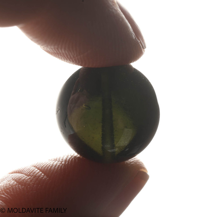 MOLDAVITE SINGLE BEAD 16.2mm (SBED069)