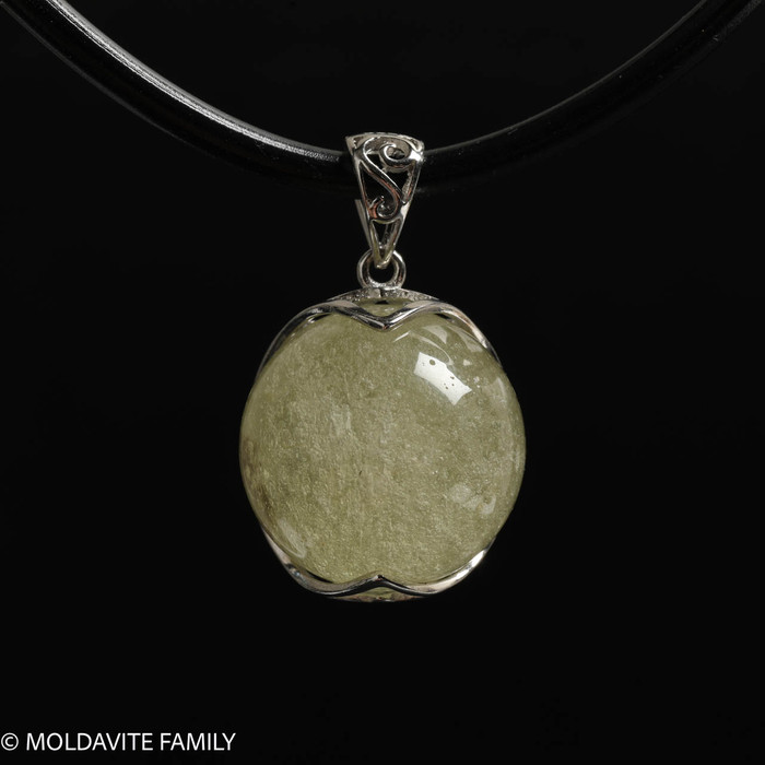 LIBYAN DESERT GLASS SPHERE PENDANT - 18.5mm (LDGP22004I009)