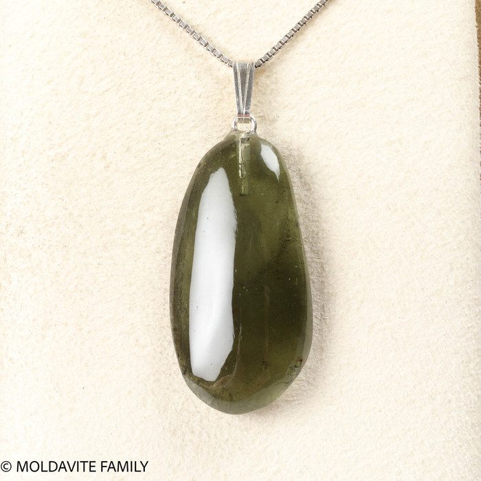 MOLDAVITE PENDANT - CABOCHON - 4g (MSP0236I002)