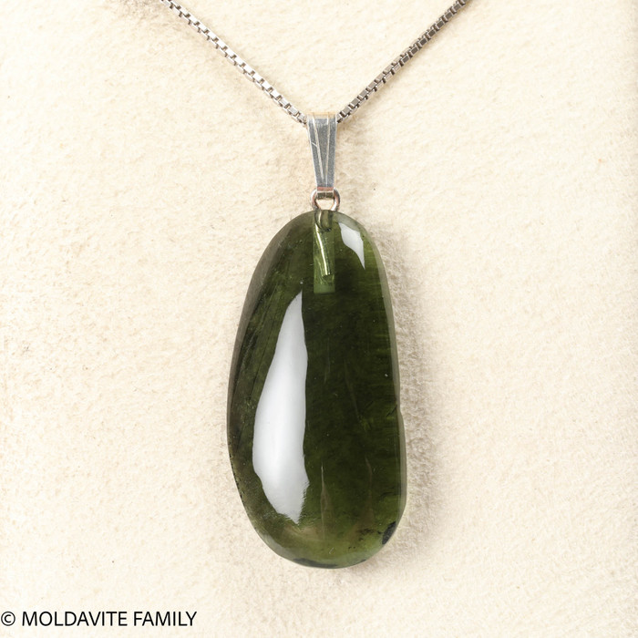 MOLDAVITE PENDANT - CABOCHON - 4g (MSP0236I009)