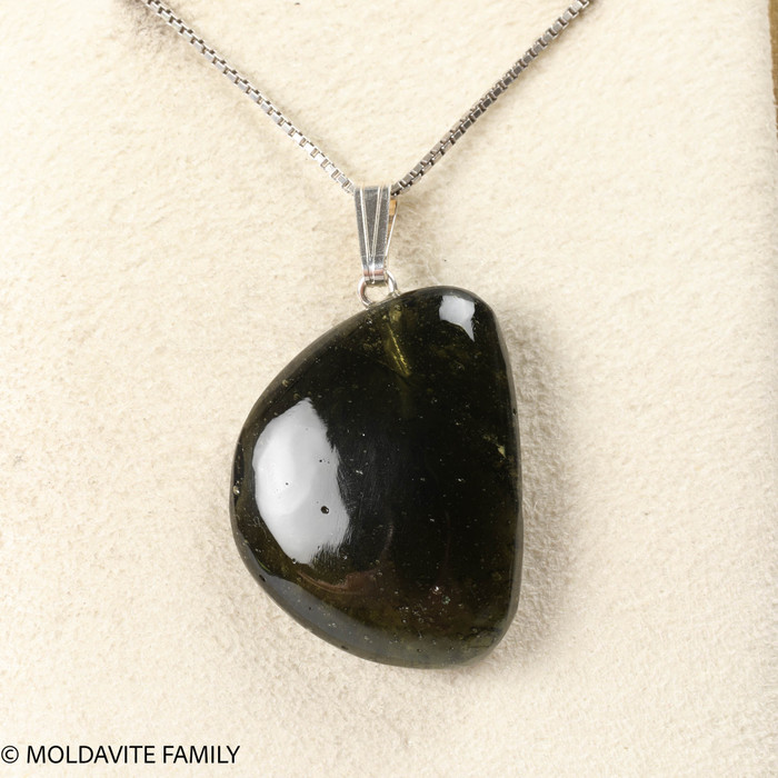 MOLDAVITE PENDANT - CABOCHON - 4.9g (MSP0236I012)