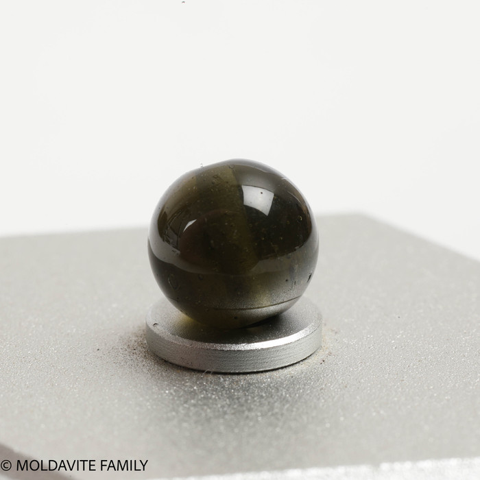 MOLDAVITE SINGLE BEAD 8.1mm (SBED078)