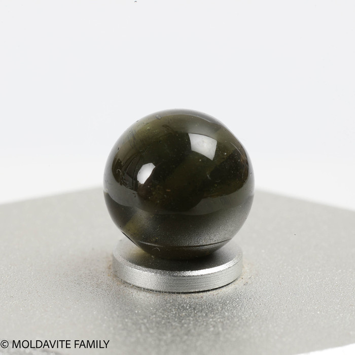 MOLDAVITE SINGLE BEAD 9.8mm (SBED081)