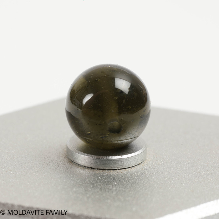 MOLDAVITE SINGLE BEAD 9mm (SBED082)