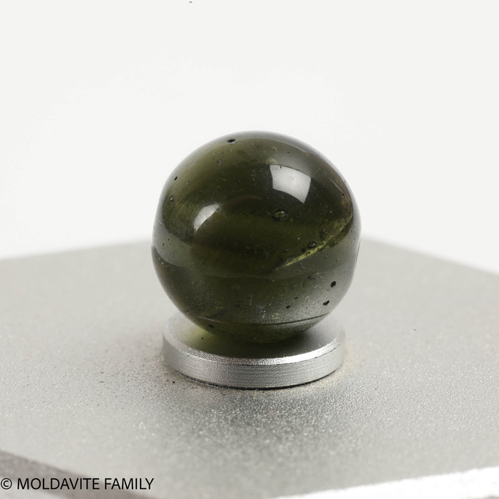 MOLDAVITE SINGLE BEAD 9.8mm (SBED083)