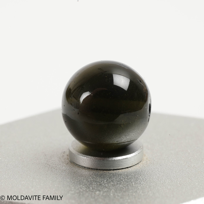 MOLDAVITE SINGLE BEAD 10.3mm (SBED085)