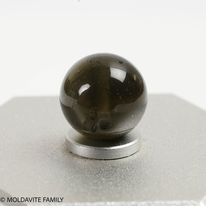MOLDAVITE SINGLE BEAD 9.8mm (SBED086)