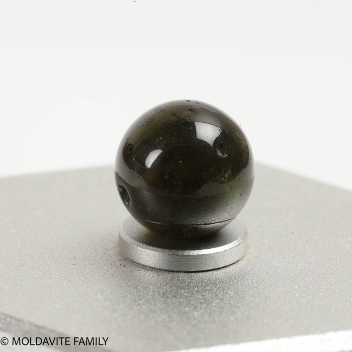 MOLDAVITE SINGLE BEAD 9.1mm (SBED096)