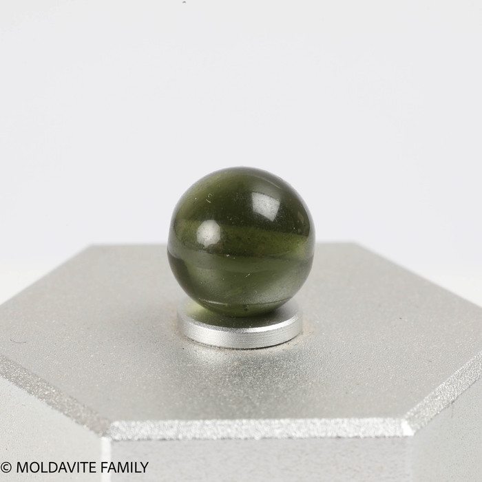 MOLDAVITE SINGLE BEAD 10.1mm (SBED102)