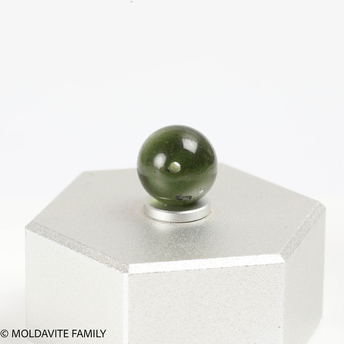 MOLDAVITE SINGLE BEAD 10.2mm (SBED125)