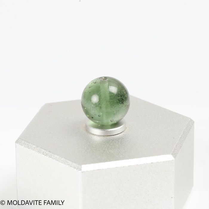 MOLDAVITE SINGLE BEAD 10.3mm (SBED126)