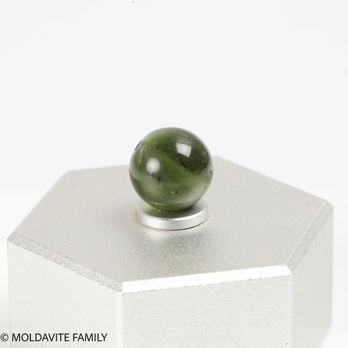 MOLDAVITE SINGLE BEAD 9.8mm (SBED127)