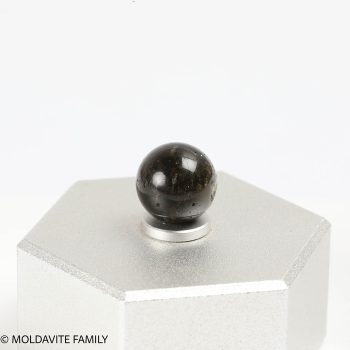 MOLDAVITE SINGLE BEAD 9.9mm (SBED128)