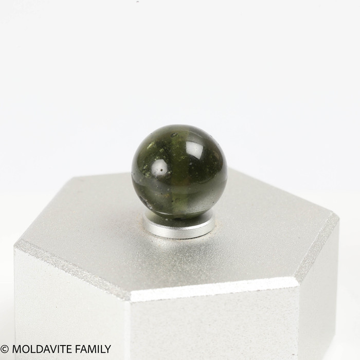 MOLDAVITE SINGLE BEAD 11.1mm (SBED129)