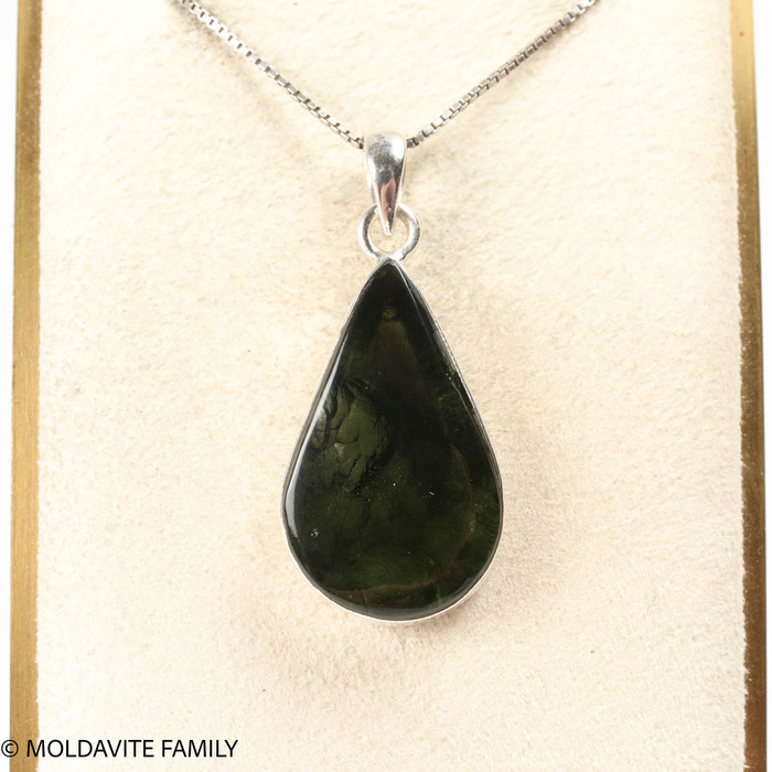 MOLDAVITE PENDANT - CABOCHON - 5.79 GRAMS (MSP0230I049)
