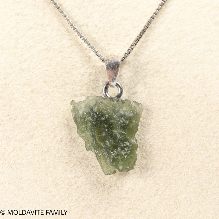 RAW MOLDAVITE PENDANT - B Grade - Final Sale 1.09g (RPB002)