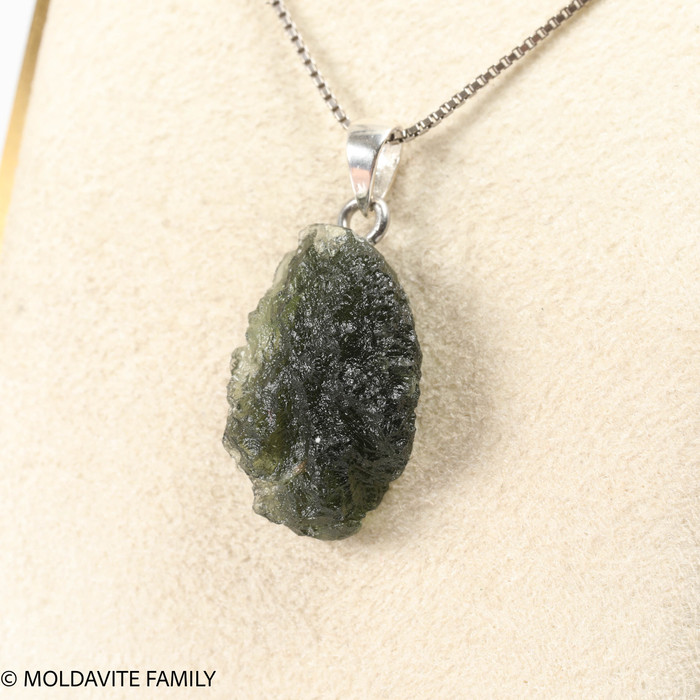RAW MOLDAVITE PENDANT - B Grade - Final Sale 2.8g (RPB009)