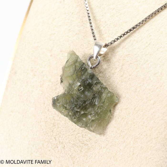 RAW MOLDAVITE PENDANT - B Grade - Final Sale 1.83g (RPB011)