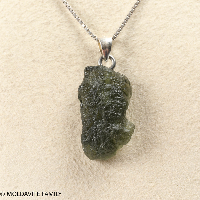 RAW MOLDAVITE PENDANT - B Grade - Final Sale 2g (RPB022)