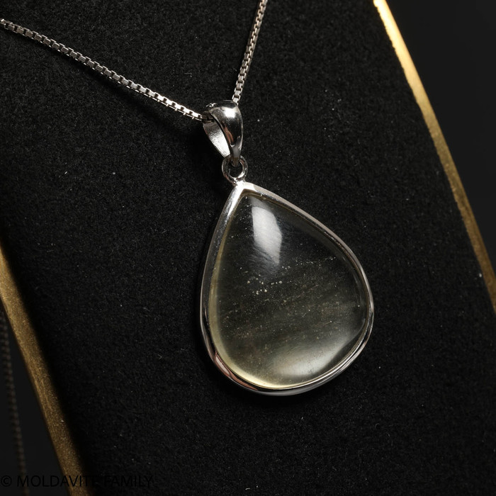 LIBYAN DESERT GLASS CABOCHON PENDANT - 4.35g (LDGP22005I014)