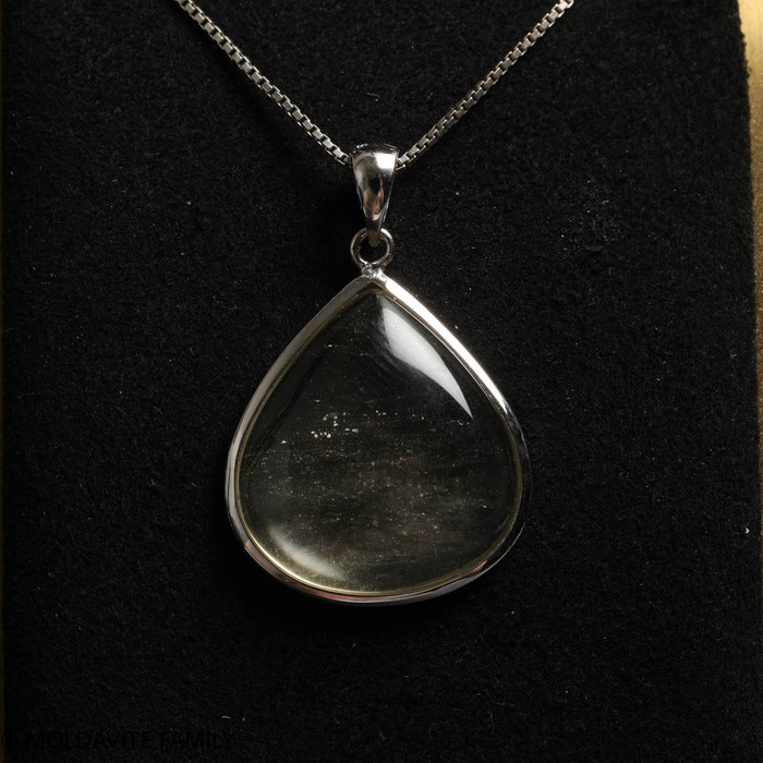 LIBYAN DESERT GLASS CABOCHON PENDANT - 4.35g (LDGP22005I014)