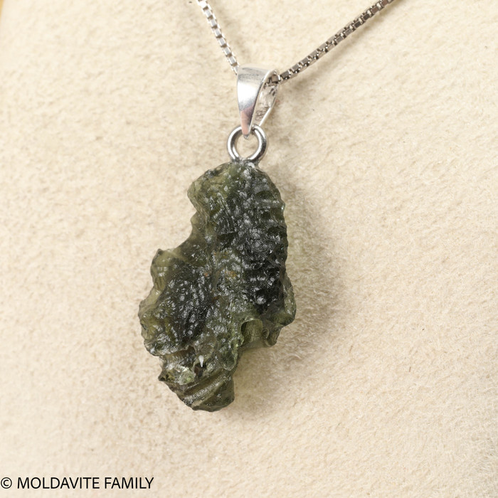 RAW MOLDAVITE PENDANT - B Grade - Final Sale 2.28g (RPB027)