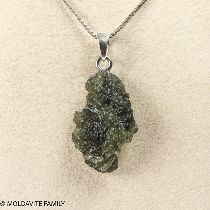 RAW MOLDAVITE PENDANT - B Grade - Final Sale 2.28g (RPB027)
