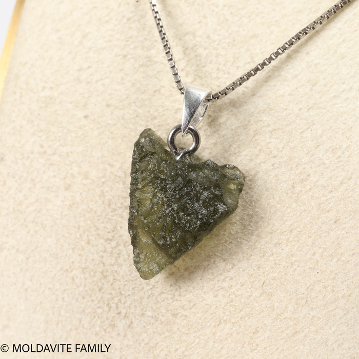 RAW MOLDAVITE PENDANT - B Grade - Final Sale 1.63g (RPB028)