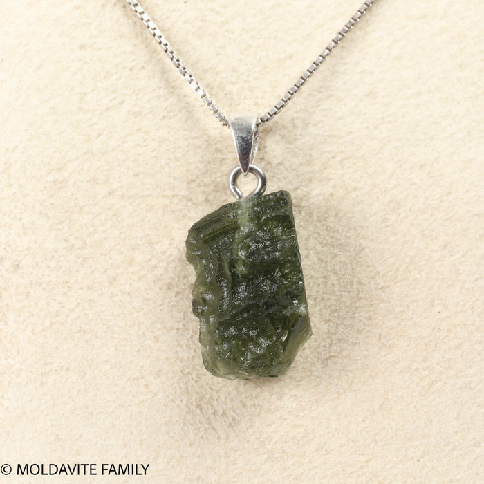 RAW MOLDAVITE PENDANT - B Grade - Final Sale 2.21g (RPB039)